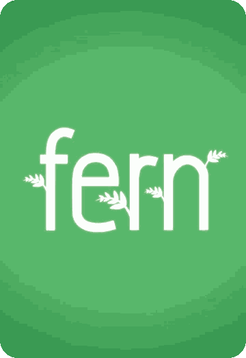 Dos d’une carte Fern